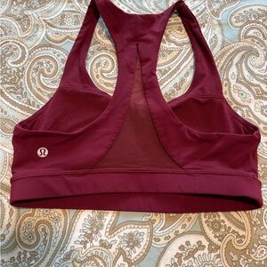 lululemon athletica Deep Red Sports Bra